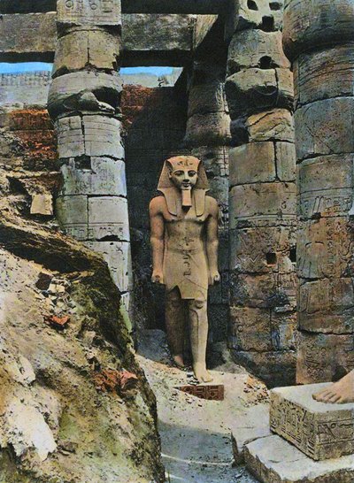 Statue of Ramses II, Luxor, Egypt, 1903 by French School