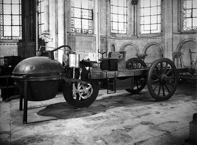 Steam-Powered Car Invented by Nicolas Joseph Cugnot (1725-1804), 1771 by French School