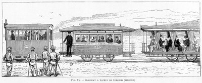 Steam tram of Vercelli (Piedmont) - in 
