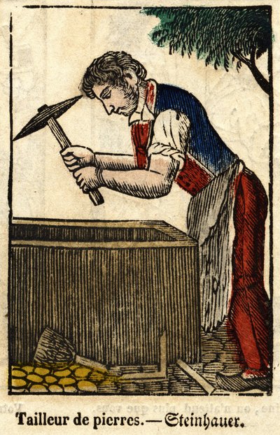 Stone tailor; Series on trades by French School