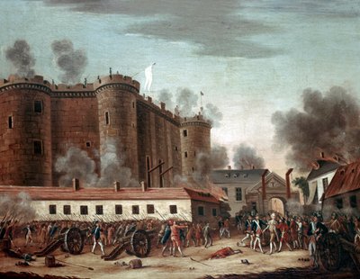 Storming of the Bastille, 14th July 1789 by French School