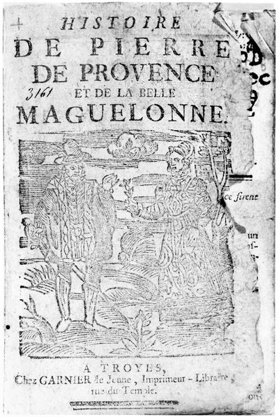 Story of Pierre de Provence and the Belle Maguelonne, Bibliotheque Bleue, Troyes by French School