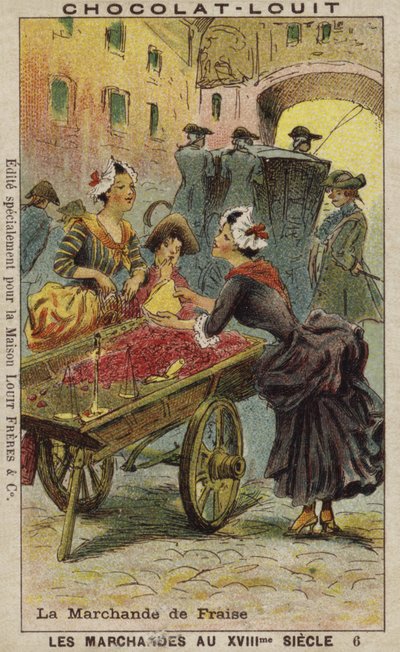 Strawberry Seller, 18th Century by French School