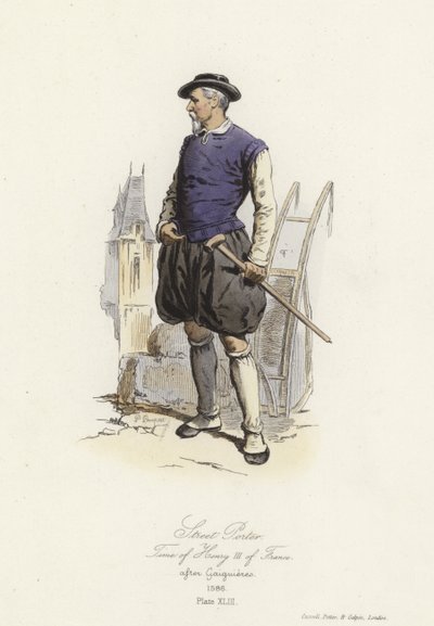 Street porter of the time of Henry III of France by French School
