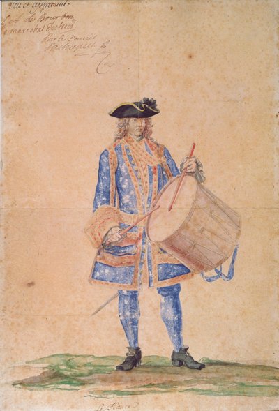 Study of the uniform of a marine captain stationed at Le Havre by French School