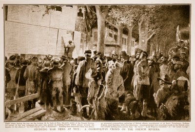 Studying War News at Nice: A Cosmopolitan Crowd on the French Riviera, 1914-19 by French School