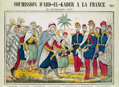 Submission of Abd el-Kader (1808-83) to Henri d
