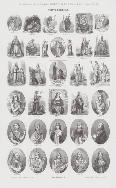 Religious Subjects by French School