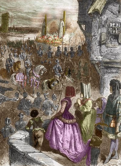 Supplice of the Templars by French School