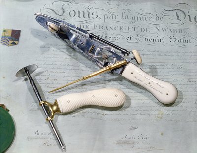 Surgical instruments used for amputation at the time of Baron Dominique Jean Larrey by French School