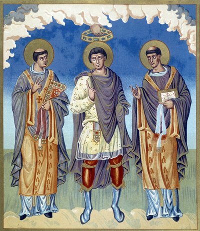 Symbolic Coronation of a Franc Prince Surrounded by Religious by French School