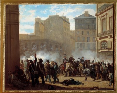 Taken of the Watercastle Square of the Royal Palace on February 24 by French School
