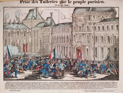 Taking of the Tuileries by the Parisian People, 24th February 1848 by French School
