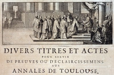 Taking Possession of the City and the Count of Toulouse by the Emissaries of King Philip III in 1271 - in 