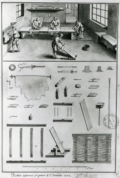 Tanners, from the Descriptions of Arts & Crafts by Denis Diderot, published c.1770 by French School