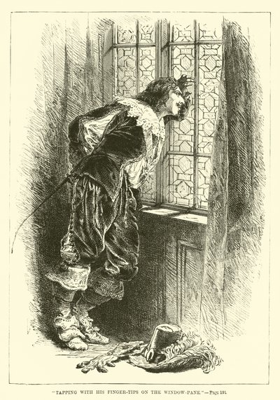 Tapping with His Fingertips on the Windowpane by French School