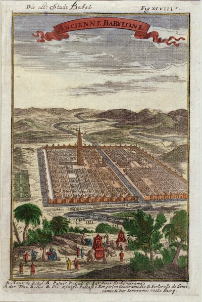 The Ancient Town of Babel by French School