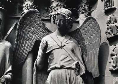 The Angel with a Smile, jamb figure from the west portal by French School