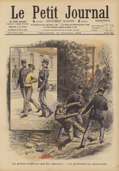 The Apaches Do Not Fear Prison. The Guillotine Terrifies Them by French School