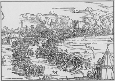 The Artillery Park of Charles Quint, 1530 by French School