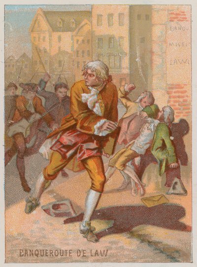 The Bankruptcy of John Law of Lauriston by French School