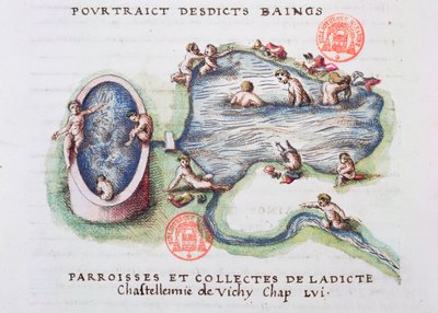 The Baths at Vichy, from Generale Description du Bourbonnais by Nicolas de Nicolay by French School