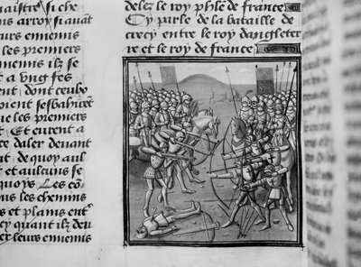 The Battle of Crecy in 1346 from Froissart