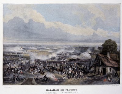 The Battle of Fleurus in 1794 - in “Battles Napoleonic”, late 19th century by French School