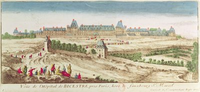 The Bicetre Asylum in Paris, 1710 by French School