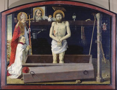 The Boulbon Altarpiece: The Trinity with a Donor Presented by St. Agricol, Provence School by French School