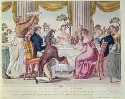 The Brides Garter by French School
