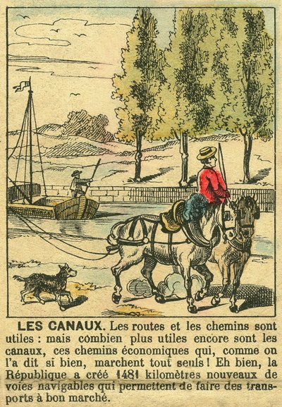 The Canals, illustrating the benefits of the Third Republic on canal construction for the country