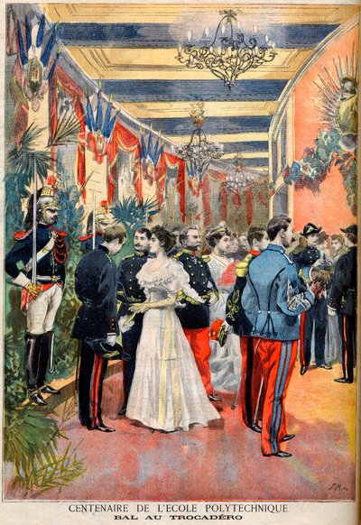 The Centenary of the Ecole Polytechnique: A ball at the Trocadero, from the illustrated supplement of Le Petit Journal, 28th May 1894 by French School