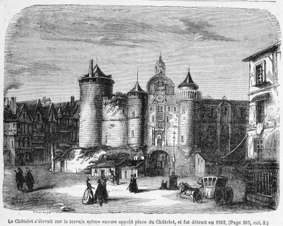 The Chatelet in the 18th century by French School