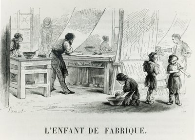 The Child of the Factory by French School