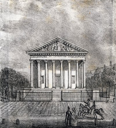 The Church of the Madeleine - Alphabet Picturesque des Monumens de Paris c.1840 (engraving) by French School