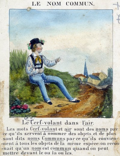The Common Name (Child holding a kite) - in 