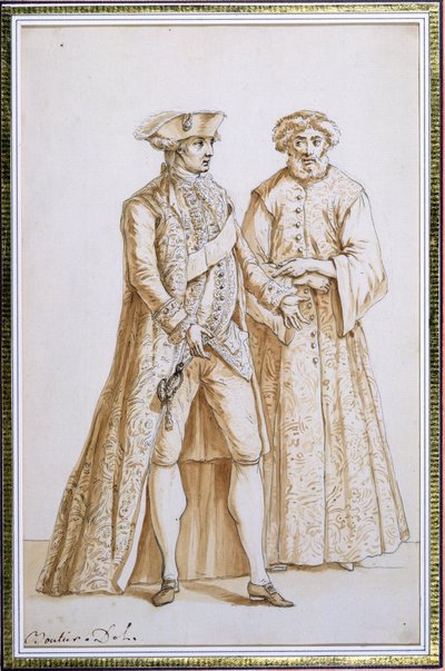 The Comte de Saint-Priest, Ambassador of France to the Sublime Porte at Constantinople, 1768-84 with his dragoman (interpreter) by French School