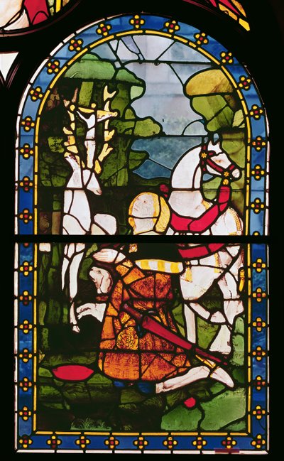 The Conversion of St. Eustace, from the Church of Saint-Pierre du Chatel by French School