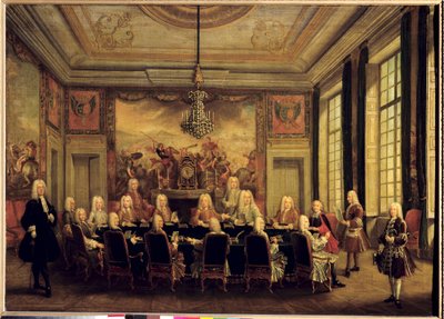 The Council of Regency for the Minority of Louis XV (1710-74) by French School