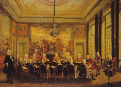 The Council of Regency for the Minority of Louis XV (1710-74) 16th September 1715 by French School
