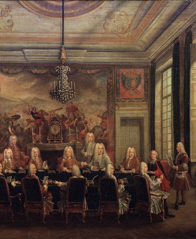 The Council of Regency for the Minority of Louis XV by French School