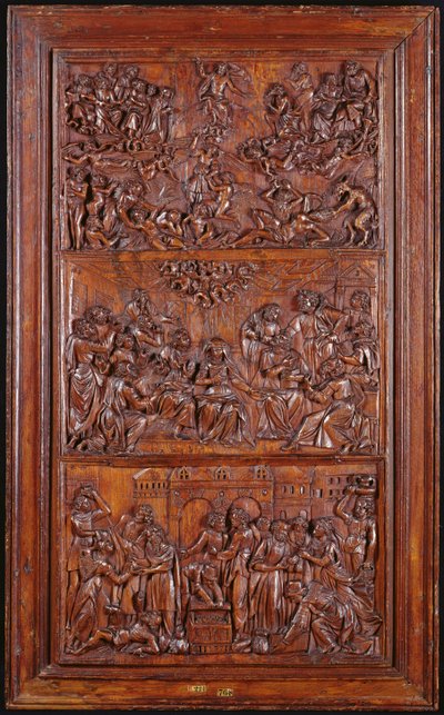 The Credo, Panel III: The Last Judgement, Pentecost and the Communion of Saints, 1587 by French School