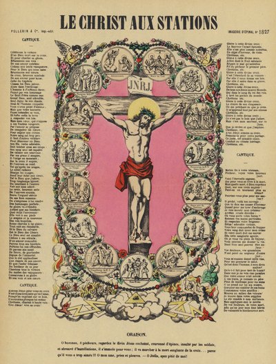The Crucifixion of Jesus and the Stations of the Cross by French School