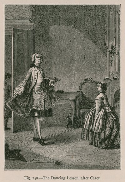 The Dancing Lesson, after Cazot by French School