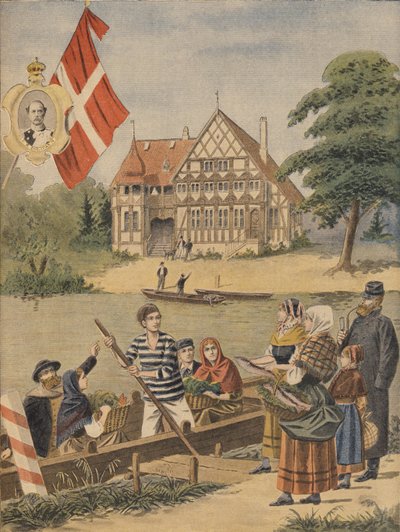 The Danish Pavilion at the Universal Exhibition of 1900, Paris, Illustration from Le Petit Journal, 19th August 1900 by French School