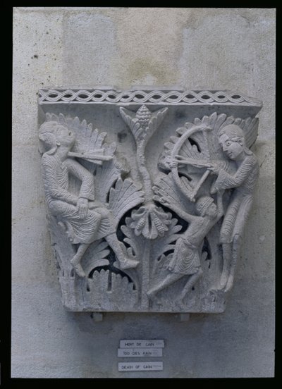 The Death of Cain (original capital) by French School