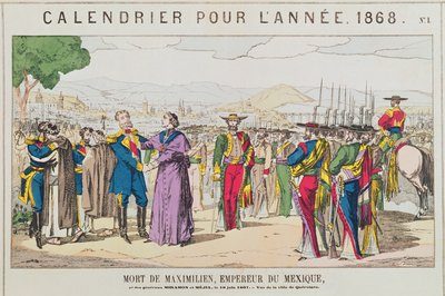 The Death of Maximilian, Emperor of Mexico, 19th June 1867 by French School