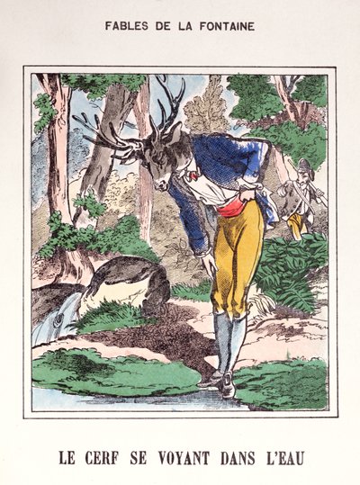 The Deer Seeing Himself in the Water, from 