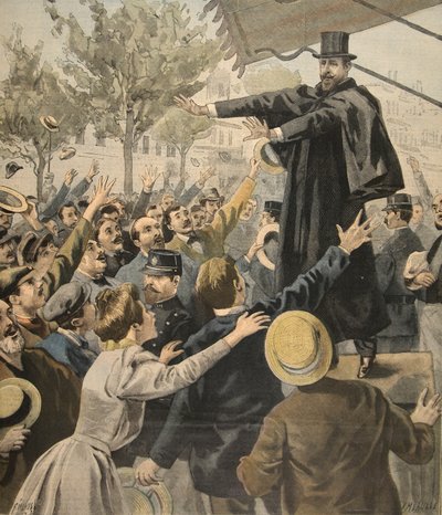 The Deroulede Meeting: At the Exit by French School